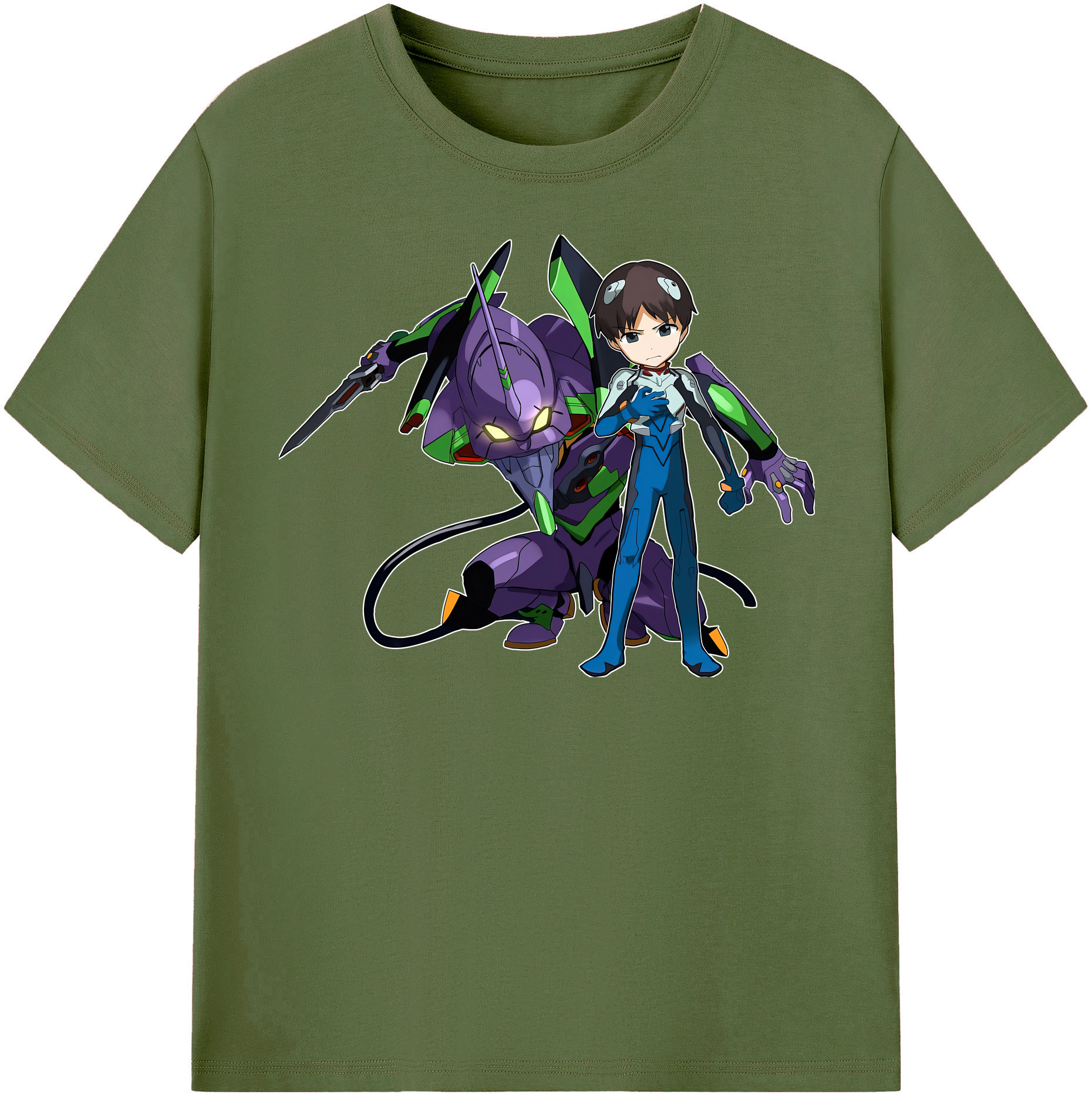 （画像用） EVA 新世紀エヴァンゲリオン 綿100％半袖Tシャツ（フロントプリント）